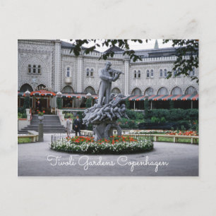 Tivoli Gardens  Amusement Park Kopenhagen Briefkaart