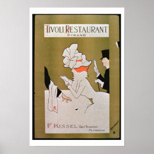 Tivoli Restaurant, Strand, Londen (kleurenlitho) Poster
