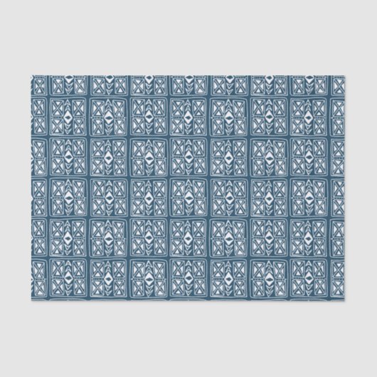 Tivoli Tegel Blue White Pattern Tissuepapier (Voorkant)