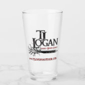 TJ Logan Logo 16 oz. Glas (Voorkant)
