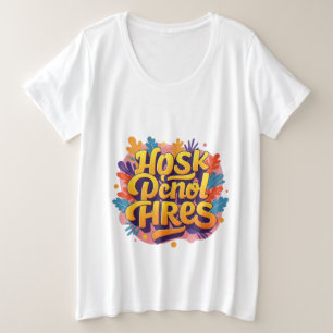 tjilpen in vrolijkheid grote maat t-shirt