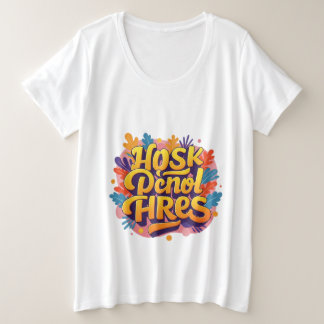 tjilpen in vrolijkheid grote maat t-shirt