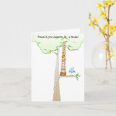 Tjirp de notakaart van E. Doodle Kaart (Gele Bloem)