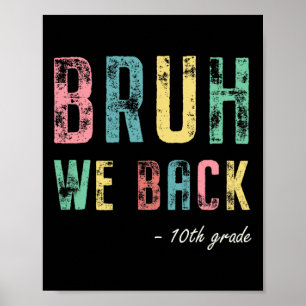 Tjonge we zijn terug 10e klas eerste schooldag voo poster