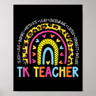 TK docent terug naar school Kind Poster