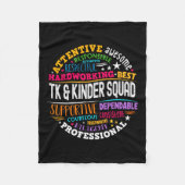 TK en Kinder Squad Overgangslessen Fleece Deken (Voorkant)
