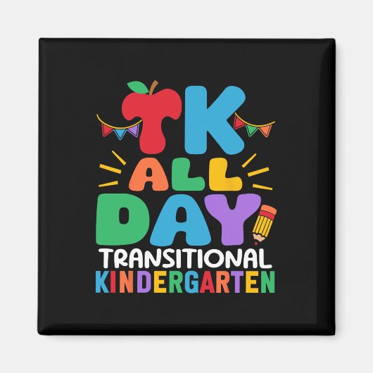 Tk hele dag transitie kleuterleidster school magneet (Voorkant)