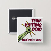 TKD Cage Match 2012 Badge Vierkante Button 5,1 Cm (Voorkant /achterkant)