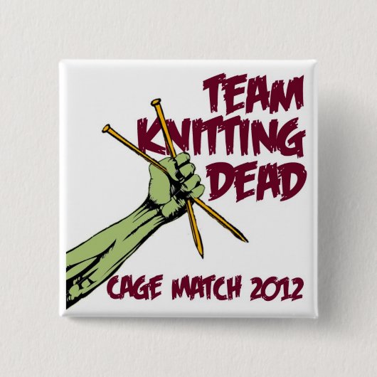 TKD Cage Match 2012 Badge Vierkante Button 5,1 Cm (Voorkant)