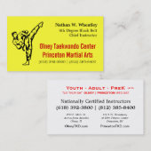 TKD-kaart Visitekaartje (Voorkant / Achterkant)