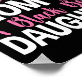 TKD Karate Judo Trotse moeder van een zwarte riem  Poster (Hoek)