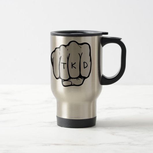 TKD Poing Voyage café Mug (Droit)