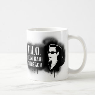 TKO - Zwarte Stencil Koffiemok