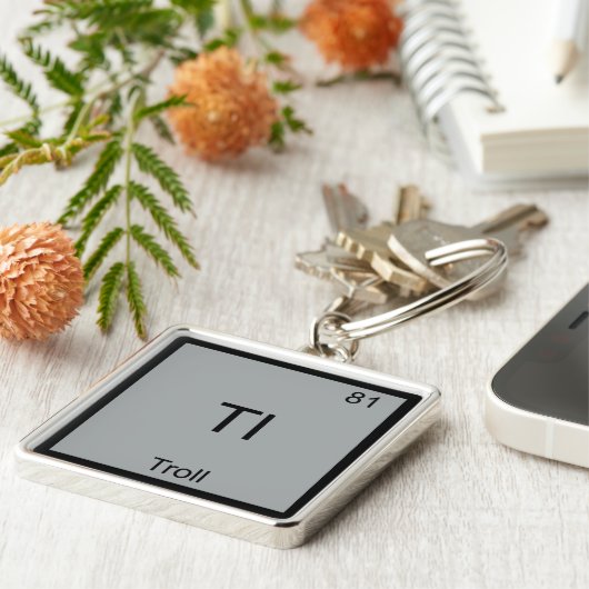 Tl - Troll Funny Element Meme Periodic Chemistry Sleutelhanger (Zijkant)