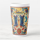 Tlaquepaque Cowboy-Theme Artisanal Mug (Devant)