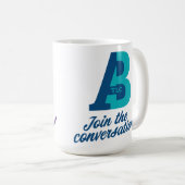 TLC Mug - turquoise et violet (Devant droit)