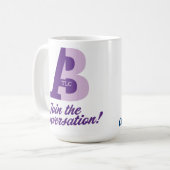 TLC Mug - turquoise et violet (Devant gauche)