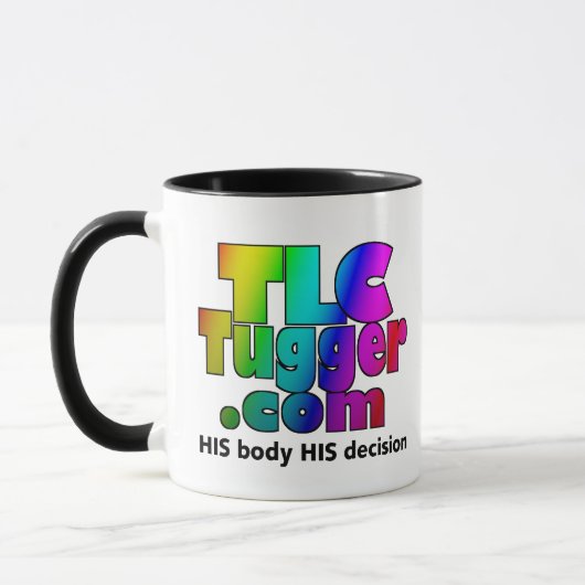 TLC Tugger Rainbow Logo Coffee Mug (Gauche)