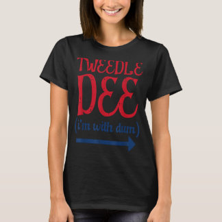 Tle Dee Met Dum Halloween Matching Kostuum Vrouwen T-shirt