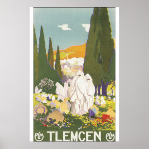 Tlemcen Vintage Travel Poster