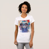 TLES Abstract Vrouw Design T-shirt (Voorkant volledig)