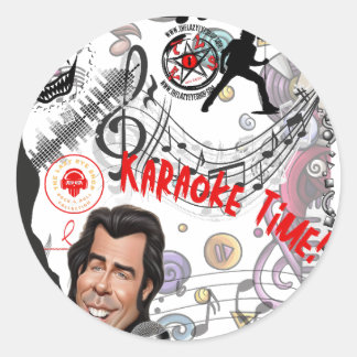TLES Karaoke Tijd Ronde Sticker