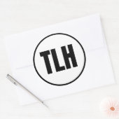 TLH - Sticker rond classique Tallahassee (Enveloppe)