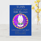 TLHS Bunny Boy Class of 1969 50th Reunion Kaart (Gele Bloem)