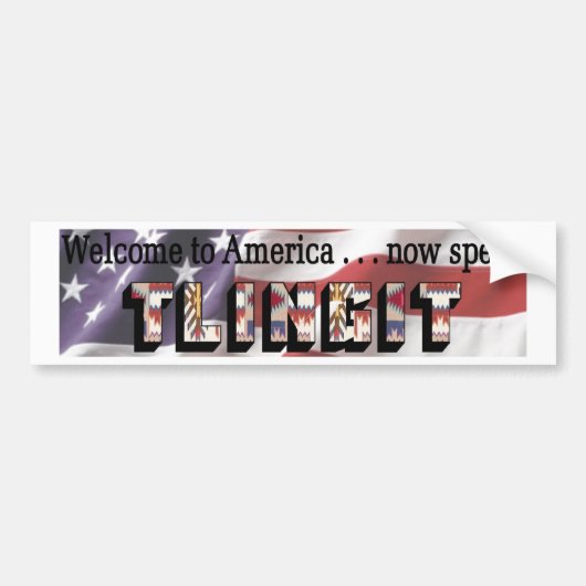 Tlingit Bumpersticker (Voorkant)