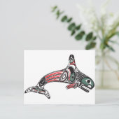 Tlingit Killer Whale & Eagle Briefkaart (Staand voorkant)