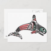 Tlingit Killer Whale & Eagle Briefkaart (Voorkant / Achterkant)