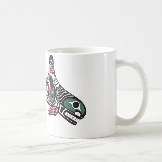 Tlingit Killer Whale & Eagle Koffiemok (Rechts)