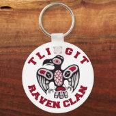 Tlingit Raven Clan Sleutelhanger (Voorkant)