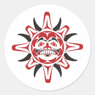 Tlingit Sun Ronde Sticker