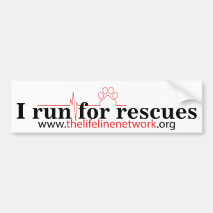 TLN Looppas voor Resculeert Bumpersticker