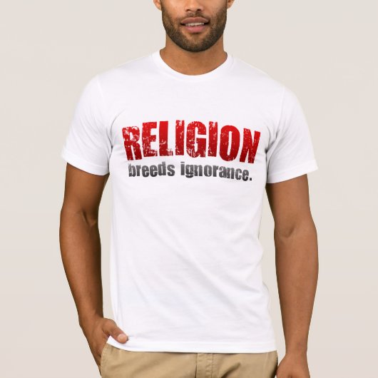 TLT Religie Briet Ignorance T-shirt (Voorkant)