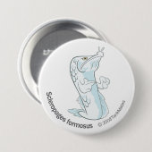 TM-03-Scleropages formosus Ronde Button 7,6 Cm (Voorkant /achterkant)