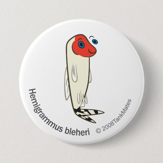 TM-06-Hemigrammus bleheri Ronde Button 7,6 Cm (Voorkant)