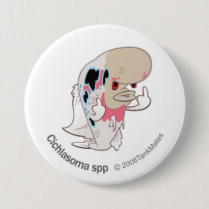 TM-10-Cichlasoma spp. Ronde Button 7,6 Cm