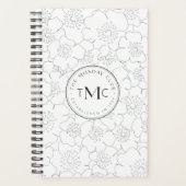 TMC White Floral Logo Planner (Voorkant)