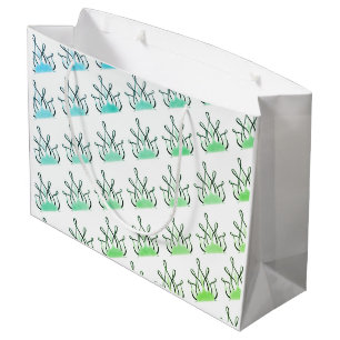 TMH COLLECTIE - Blauwgroen Groene Gift Bag Groot Cadeauzakje