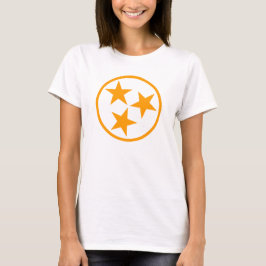 TN Stars Oranje op wit T-shirt