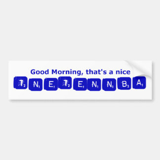 TNETENNBA - Goedemorgen Bumpersticker