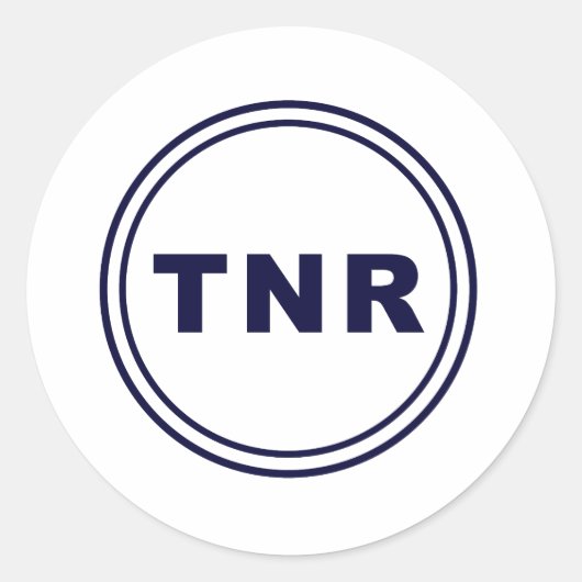 TNR RONDE STICKER (Voorkant)
