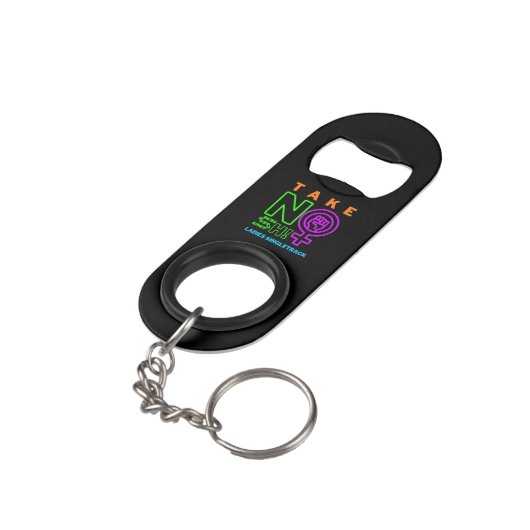 TNS Mini Flesopener met Sleutelhanger Mini Flessenopener (Achterkant Gekanteld)