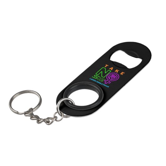 TNS Mini Flesopener met Sleutelhanger Mini Flessenopener (Voorkant Gekanteld)