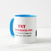 TNT Amusements maintenant SORTIR Mug (Devant gauche)