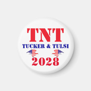 TNT Campagne Tucker & Tulsi 2028 VS President Magneet
