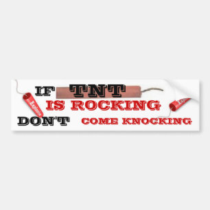 TNT (explosief) Bumpersticker