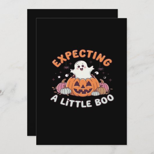 To Be Expecting Little Boo Feestdagenkaart (Voorkant / Achterkant)